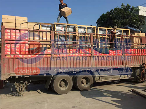 山東菊花烘干機發貨現場