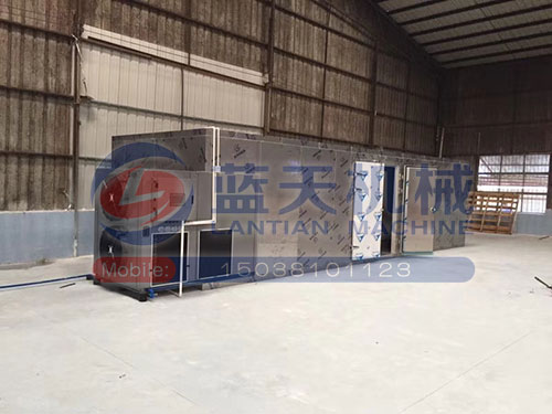 云南空氣能熱泵烘干機安裝現場