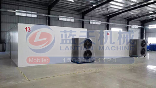 河北食品烘干機安裝現場