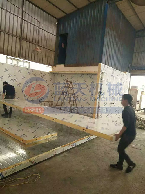 浙江食用菌烘干機安裝現場